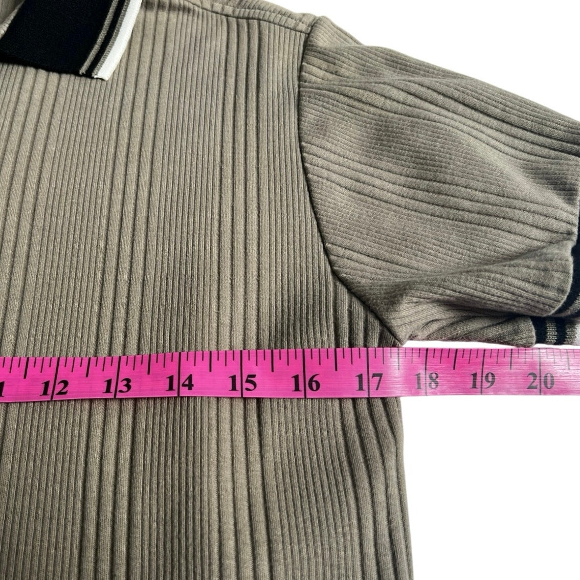 Vintage 90s Blake & Hollister Ribbed Contrast Trim Polo Shirt