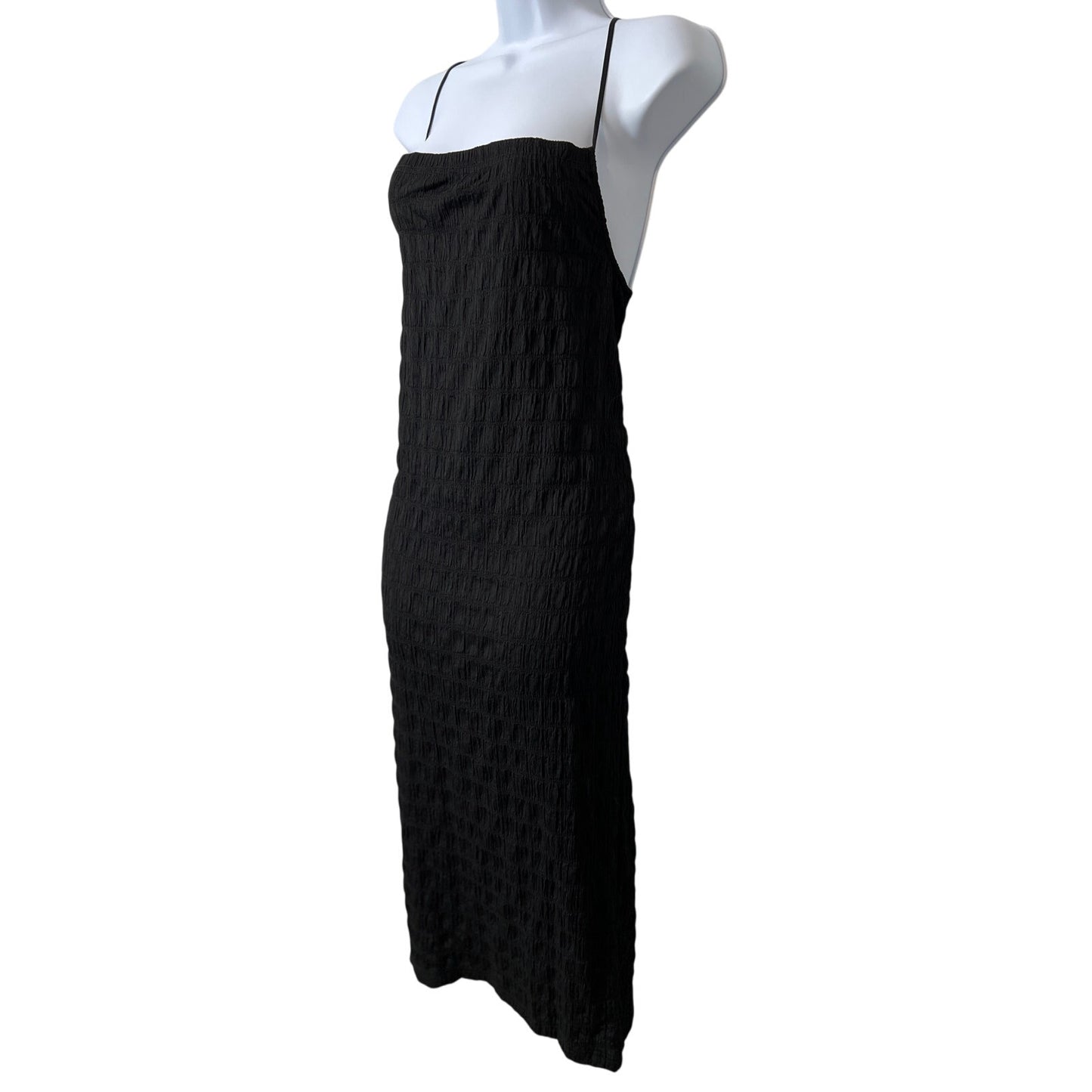 Commense Tie Back Textured Midi Dress XL