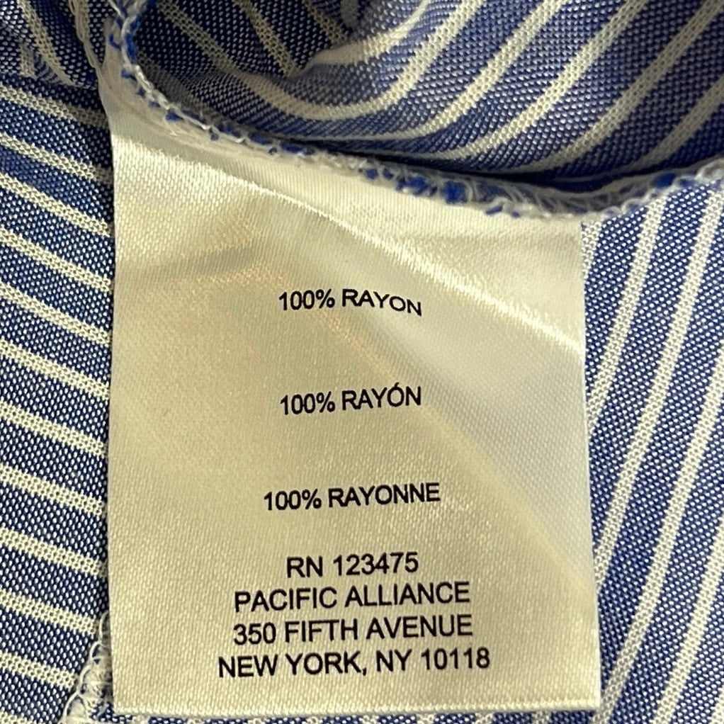 Jones New York Signature Striped Button-Up Shirt/US2X