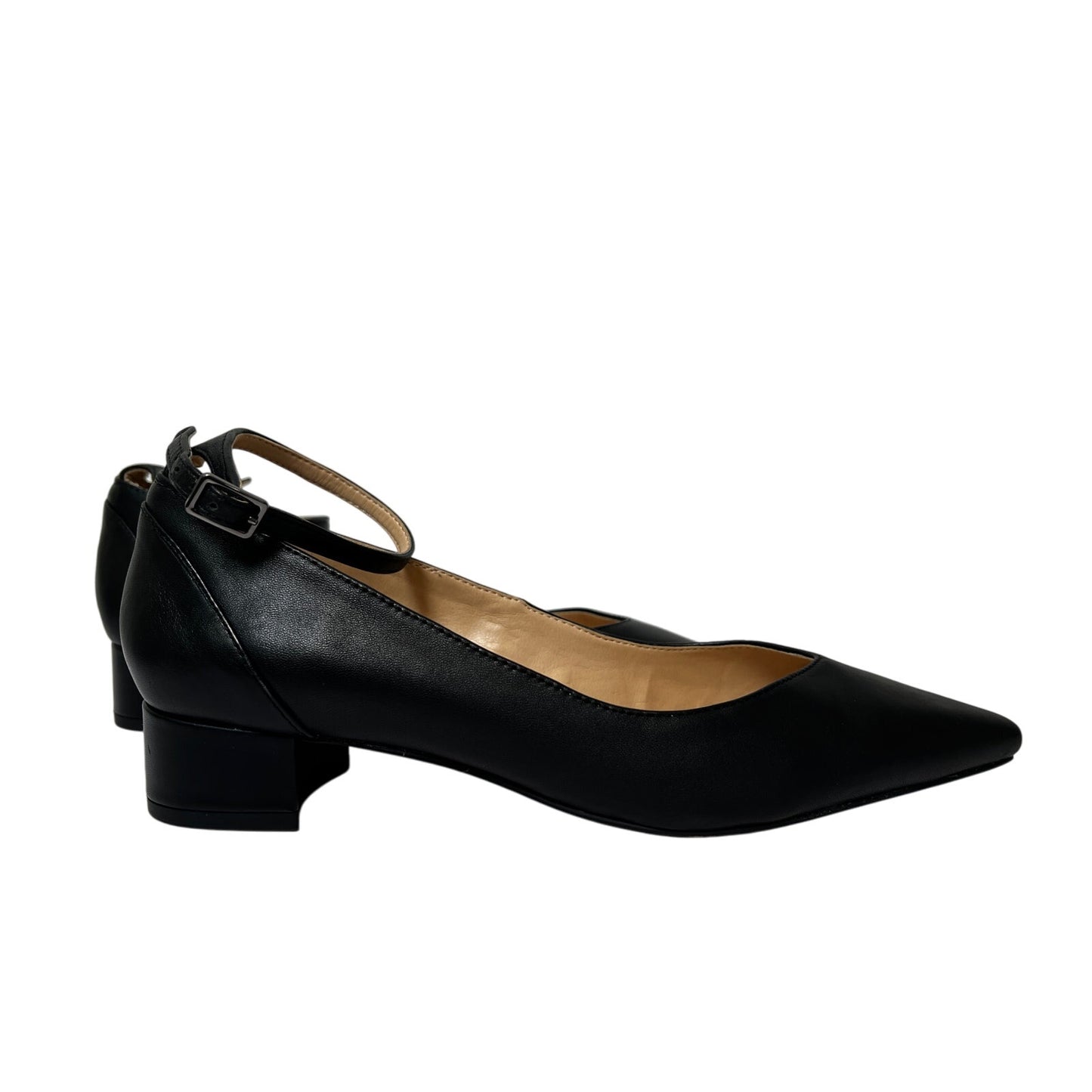 Franco Sarto Pointed Toe Block Heel Ankle Strap Pump 8.5M