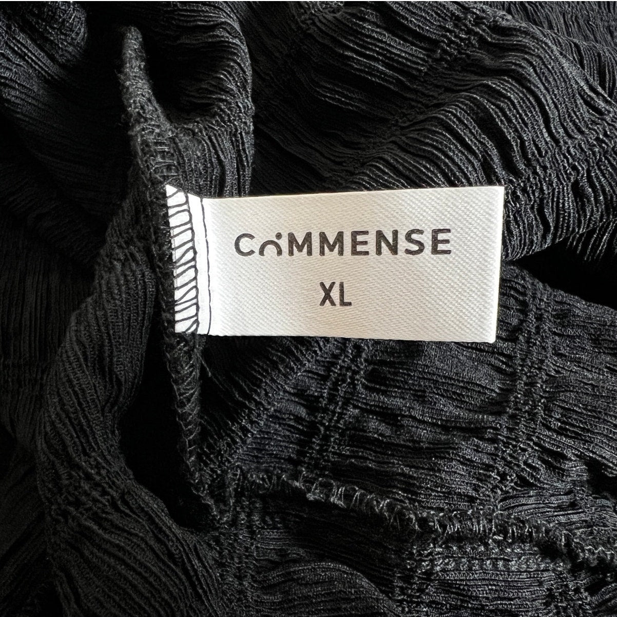 Commense Tie Back Textured Midi Dress XL