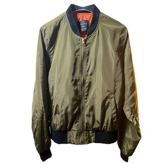 Love Tree Olive Green Bomber Jacket Size Medium