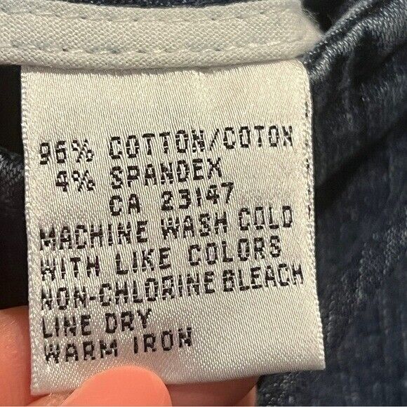 Talbots Denim Stretch Knee Length Skirt Size 8