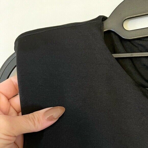 River Island Shoulder Pad Bodysuit Black Size US 4