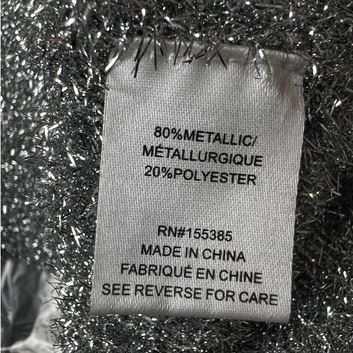 Ronny Kobo Sweater Dress Mini Party Crewneck Metallic Silver XS/S