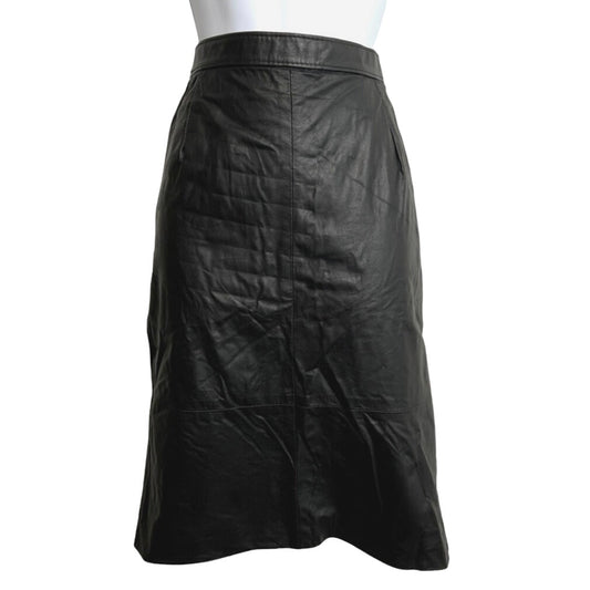 Comint Vintage Genuine Leather Knee-Length Skirt/27-28" waist