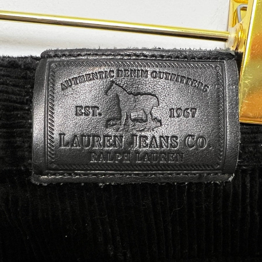 Ralph Lauren Jeans Co. Black Corduroy Straight Leg Pants