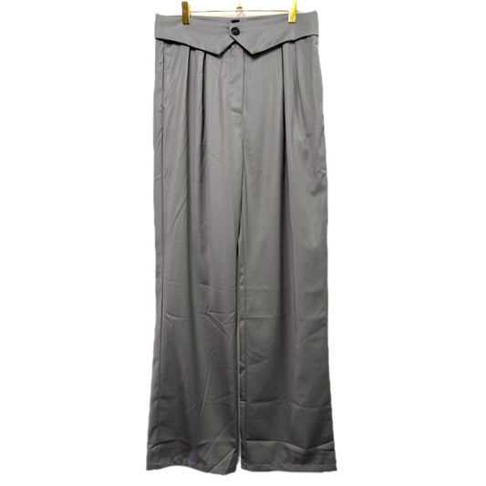 Commense Foldover High-Rise Straight Leg Pleated Trousers/L