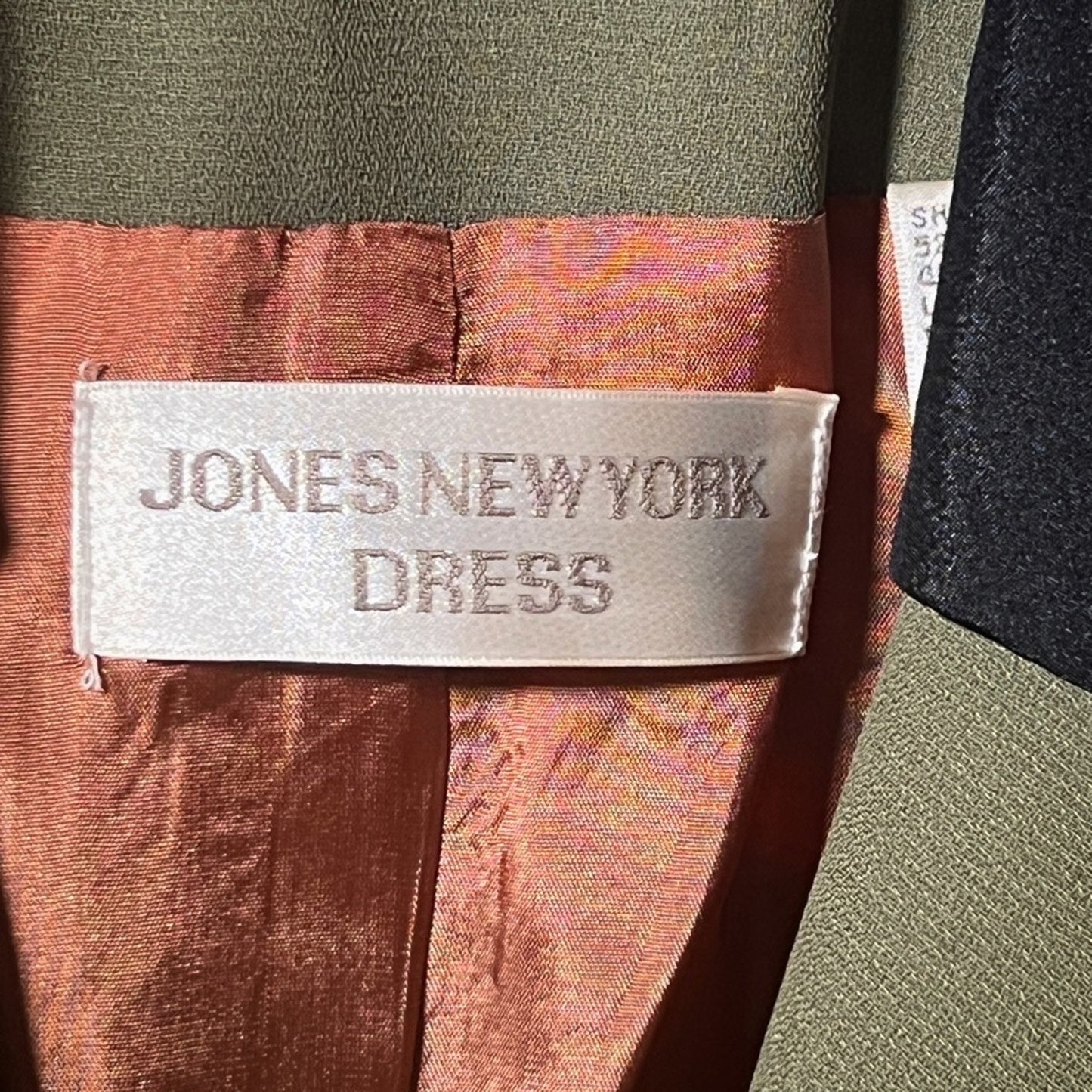 Vintage Jones New York Longline Two-Tone Olive Green Blazer/10