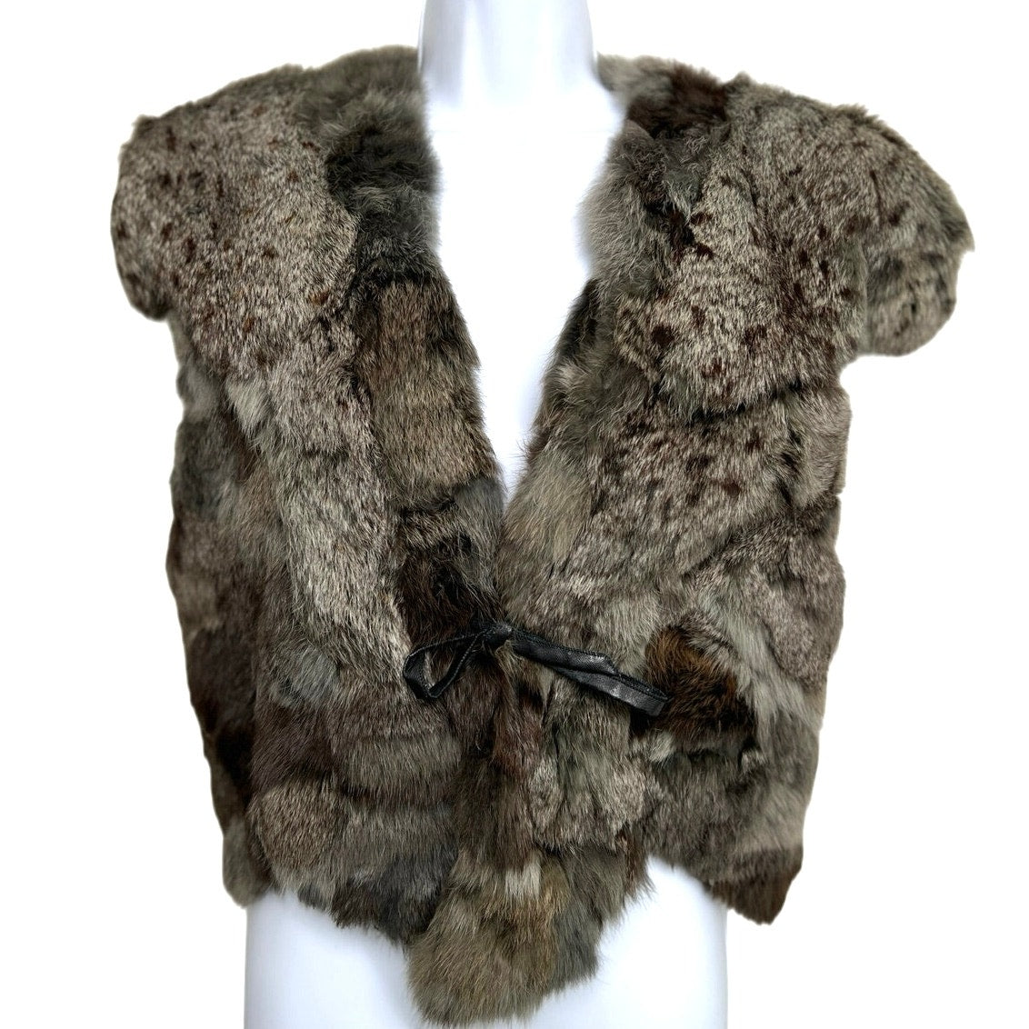 Vintage Rabbit Fur Vest Medium