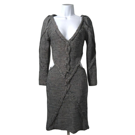 For Love & Lemons Black Knit Cutout Mini Knit Dress (M, NWT)