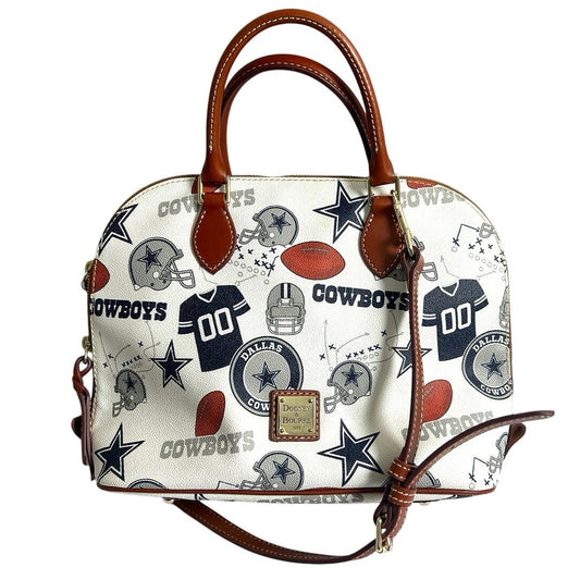 Dooney & Bourke Cowboys Gameday Zip Satchel Small