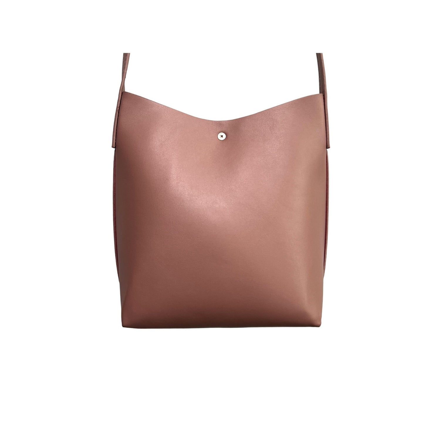 SAMARA Handbags Taupe/Dusty Pink Leather Crossbody Bag