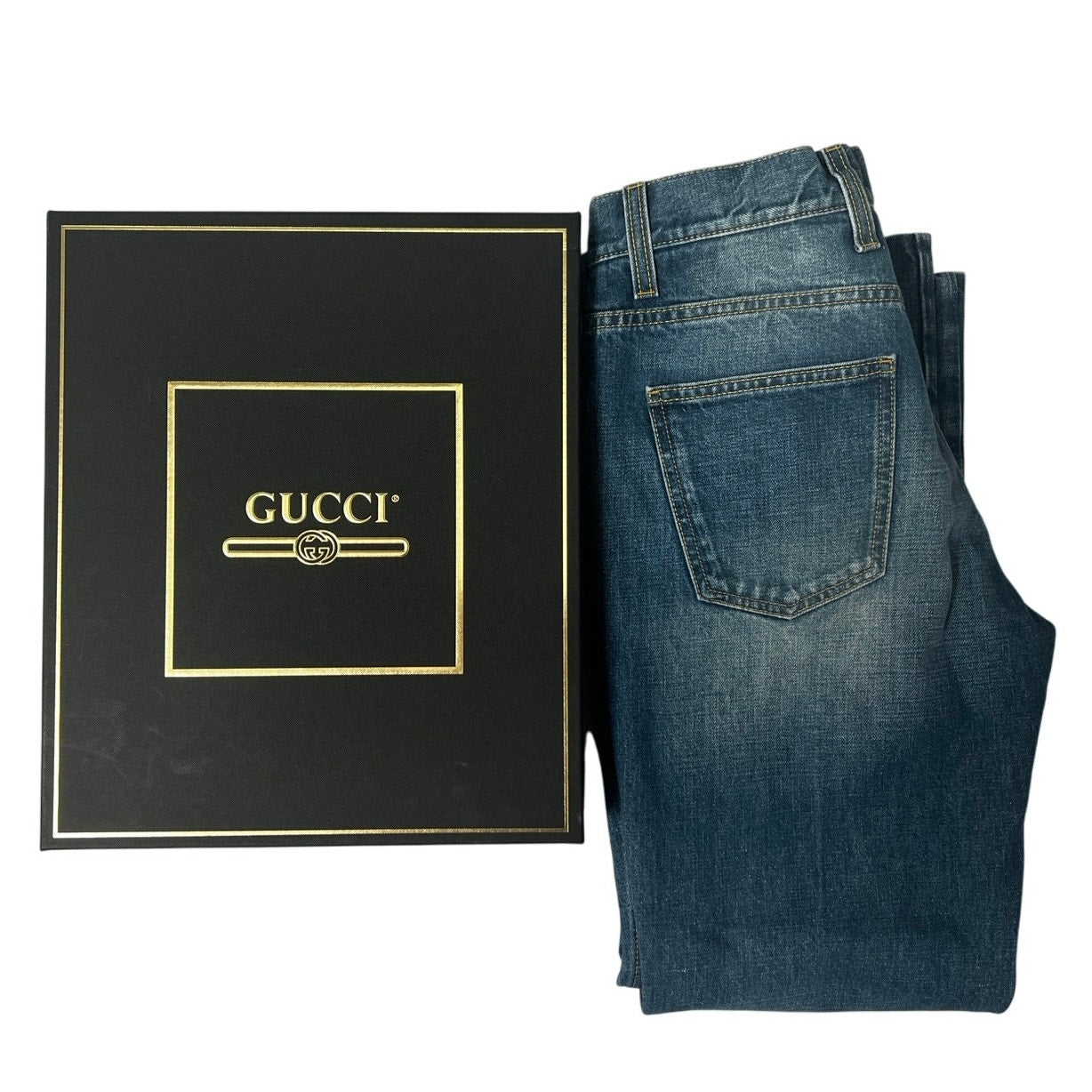 GUCCI Quelle Qu'en Soit La Saison Patch Flair Jeans Women 34