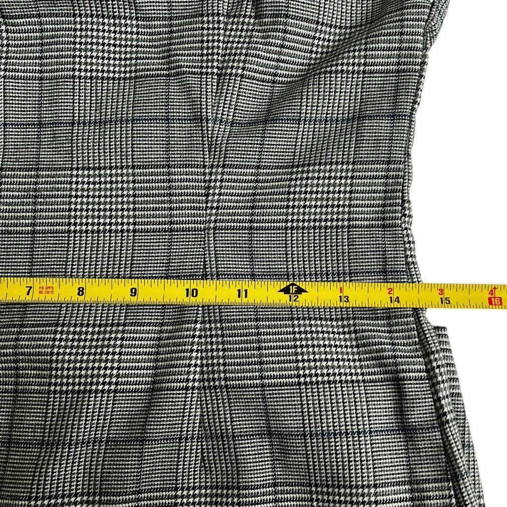 Plaid Square Neck Mini Dress 90s Style Forever 21/M