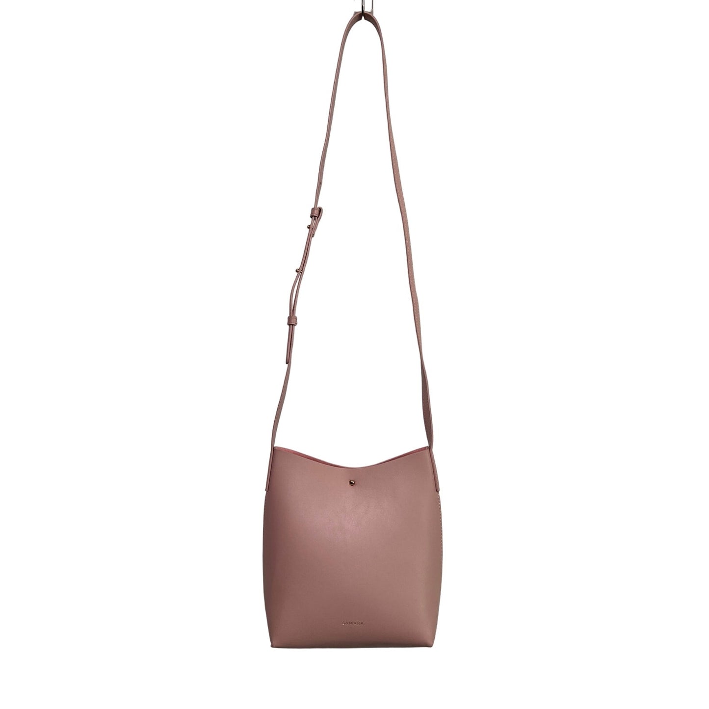 SAMARA Handbags Taupe/Dusty Pink Leather Crossbody Bag