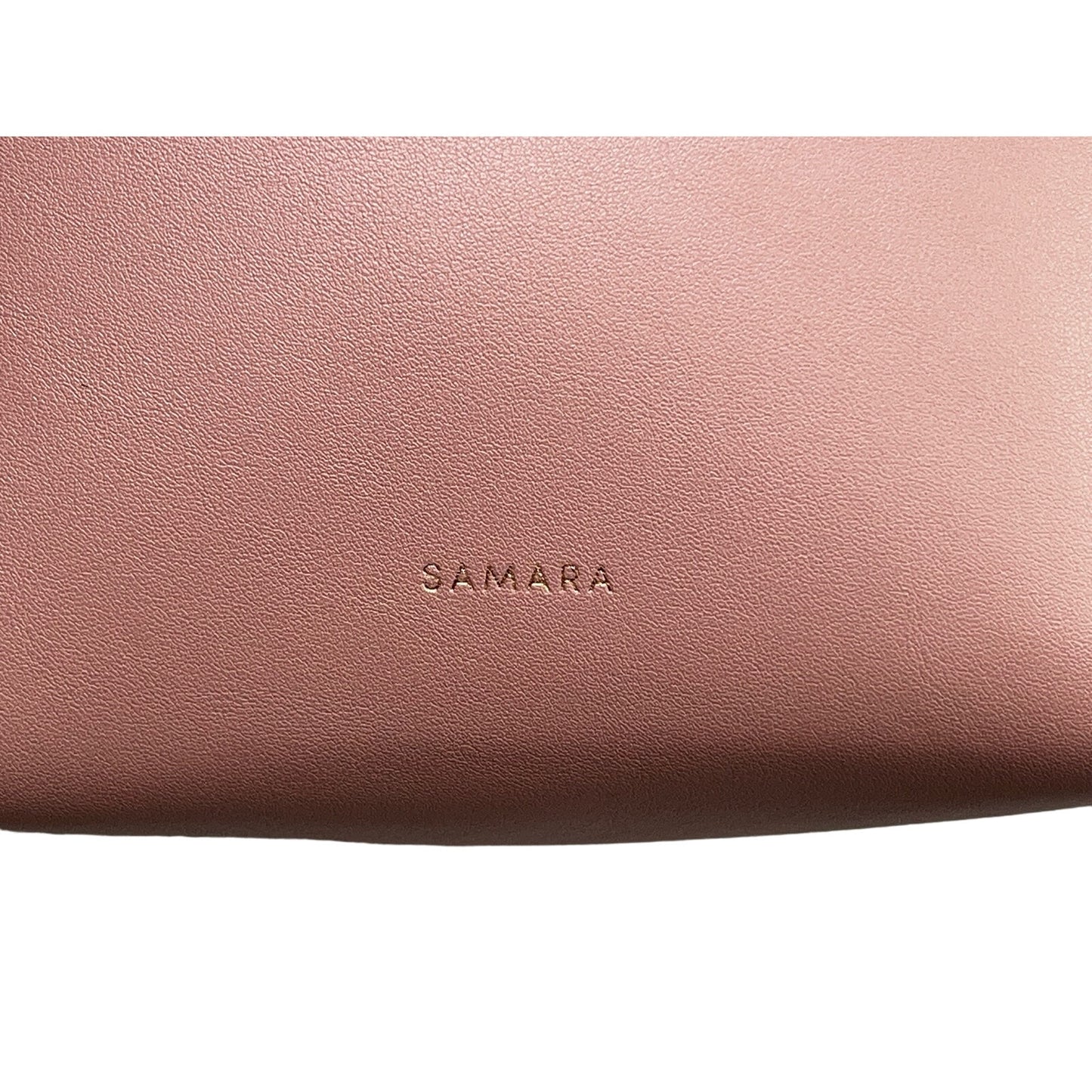 SAMARA Handbags Taupe/Dusty Pink Leather Crossbody Bag