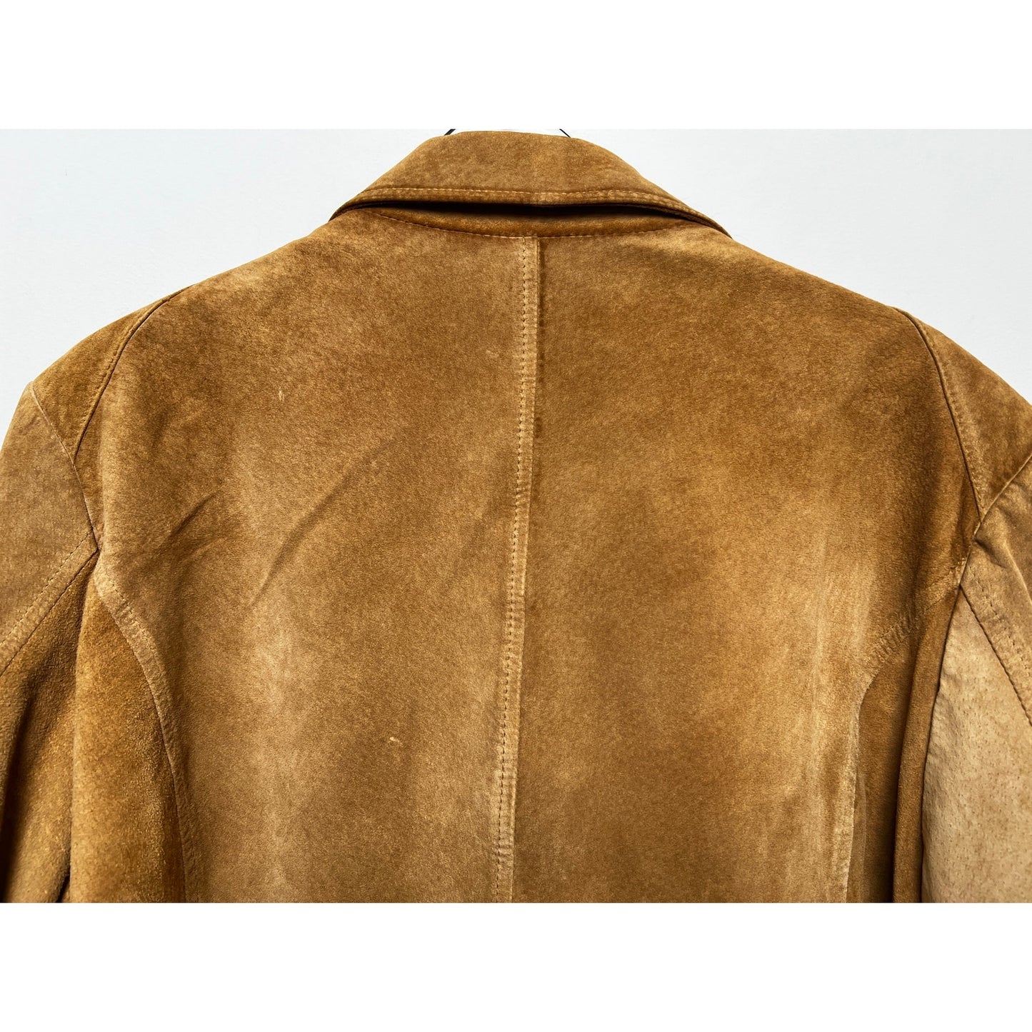 Vintage 90s Preston & York Camel Suede Jacket XL