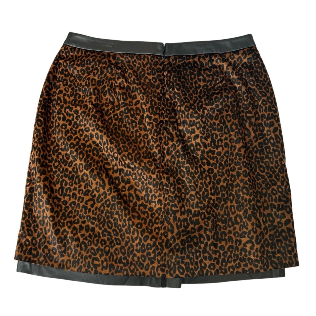 Mynt 1792 Leopard and Faux Leather Skirt - Plus 14W