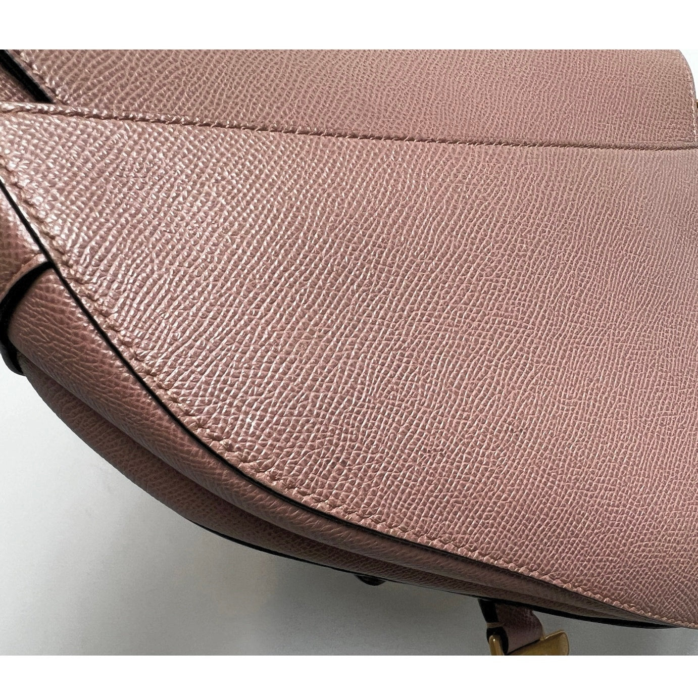 Dior Saddle Bag Warm-Taupe Grained Calf Skin