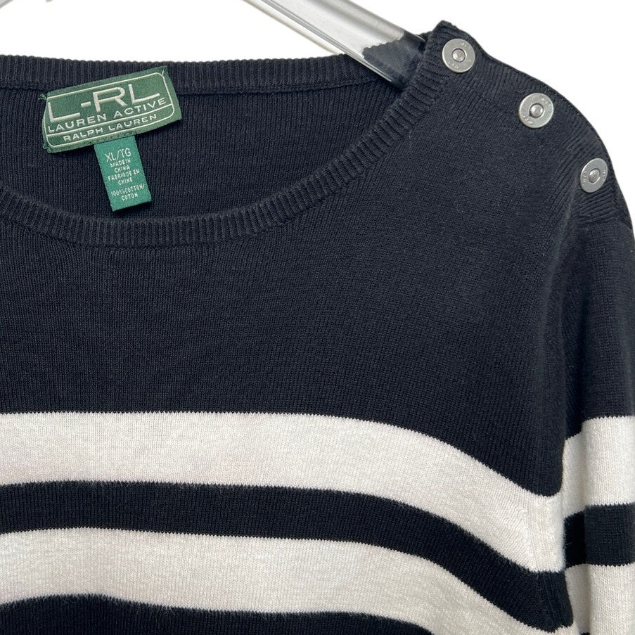 Lauren Ralph Lauren Active Striped Pullover Sweater