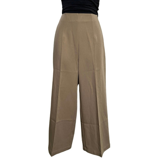 Commense Wide Leg High Rise Side Zipped Cropped Dress Pants/XS