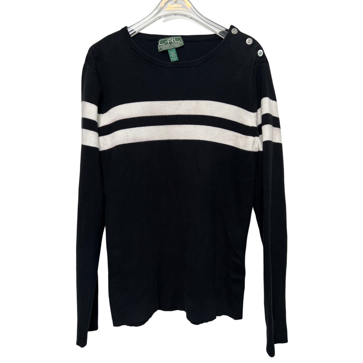 Lauren Ralph Lauren Active Striped Pullover Sweater