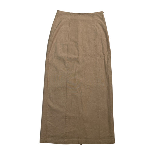 Commense Cotton/Linen Blend Pencil Skirt Khaki