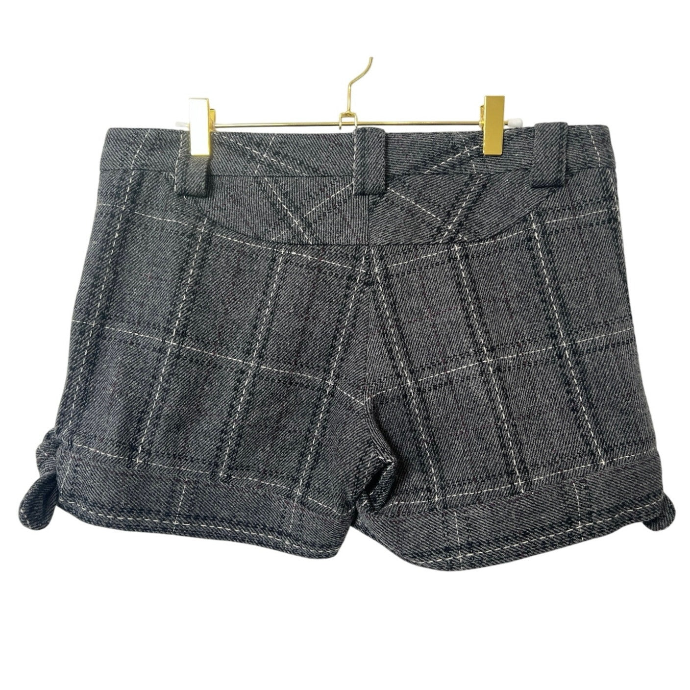 To The Max Wool Blend Plaid Shorts 10