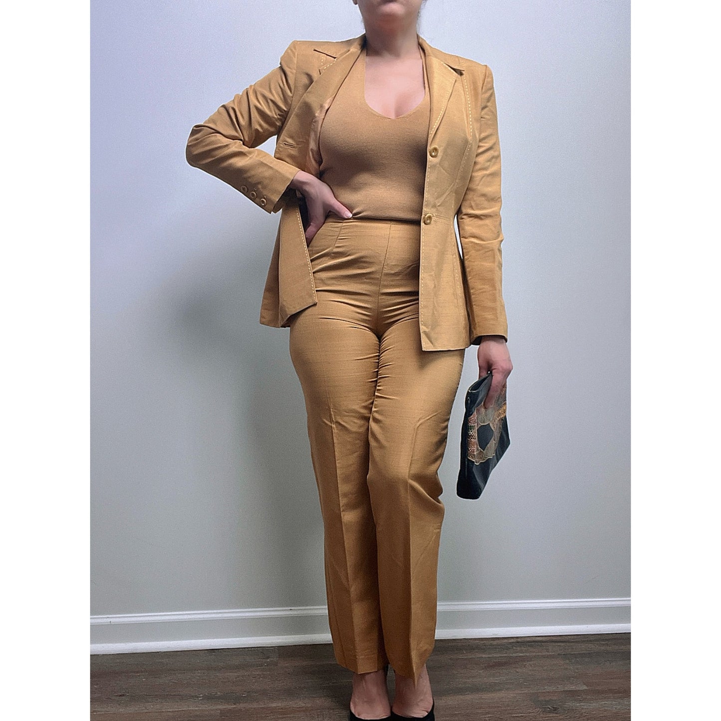 Oscar by Oscar de la Renta 3-Piece Suit/8/10/Large