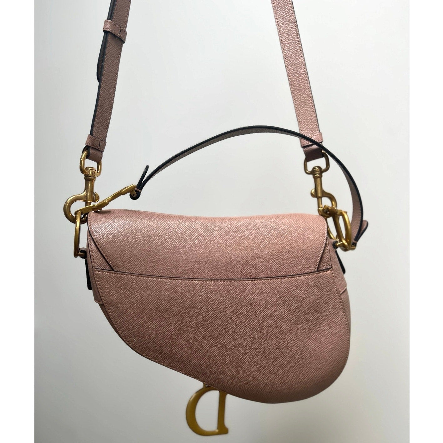 Dior Saddle Bag Warm-Taupe Grained Calf Skin