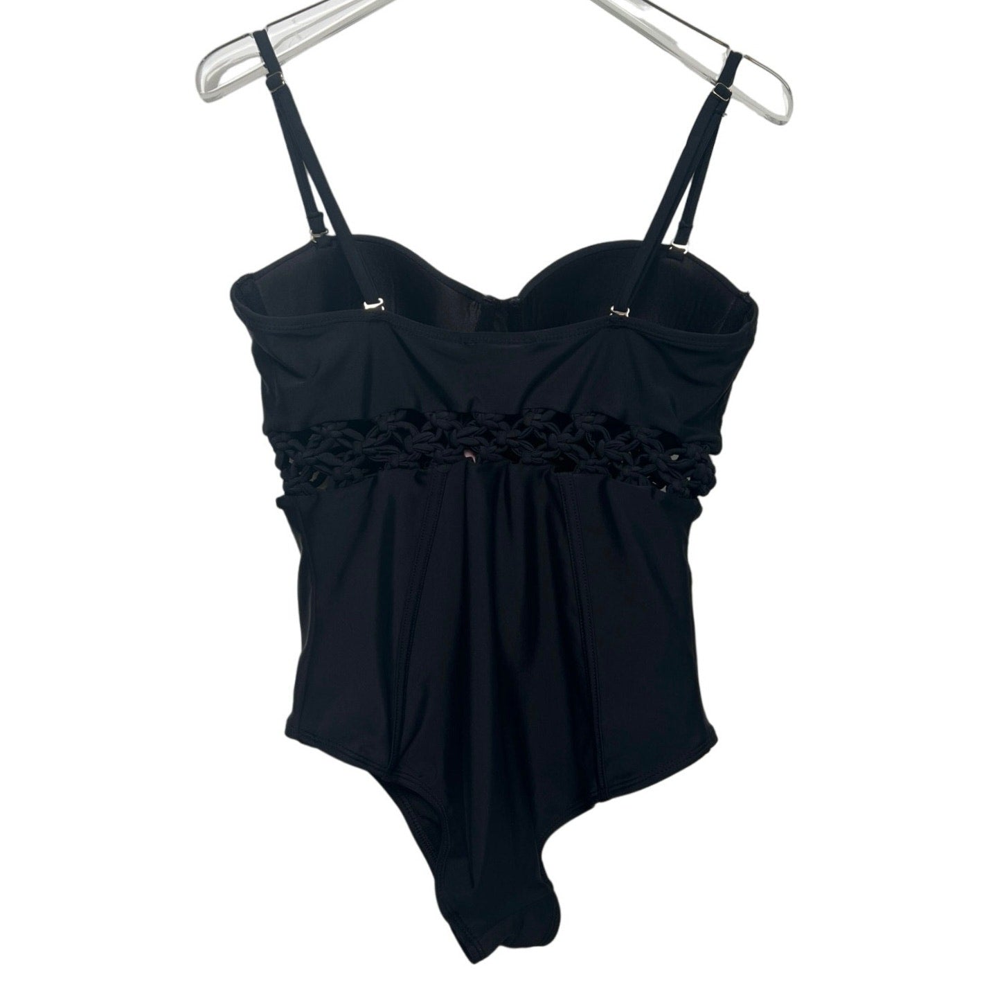 River Island Black One Piece Swimsuit/UK12/US8