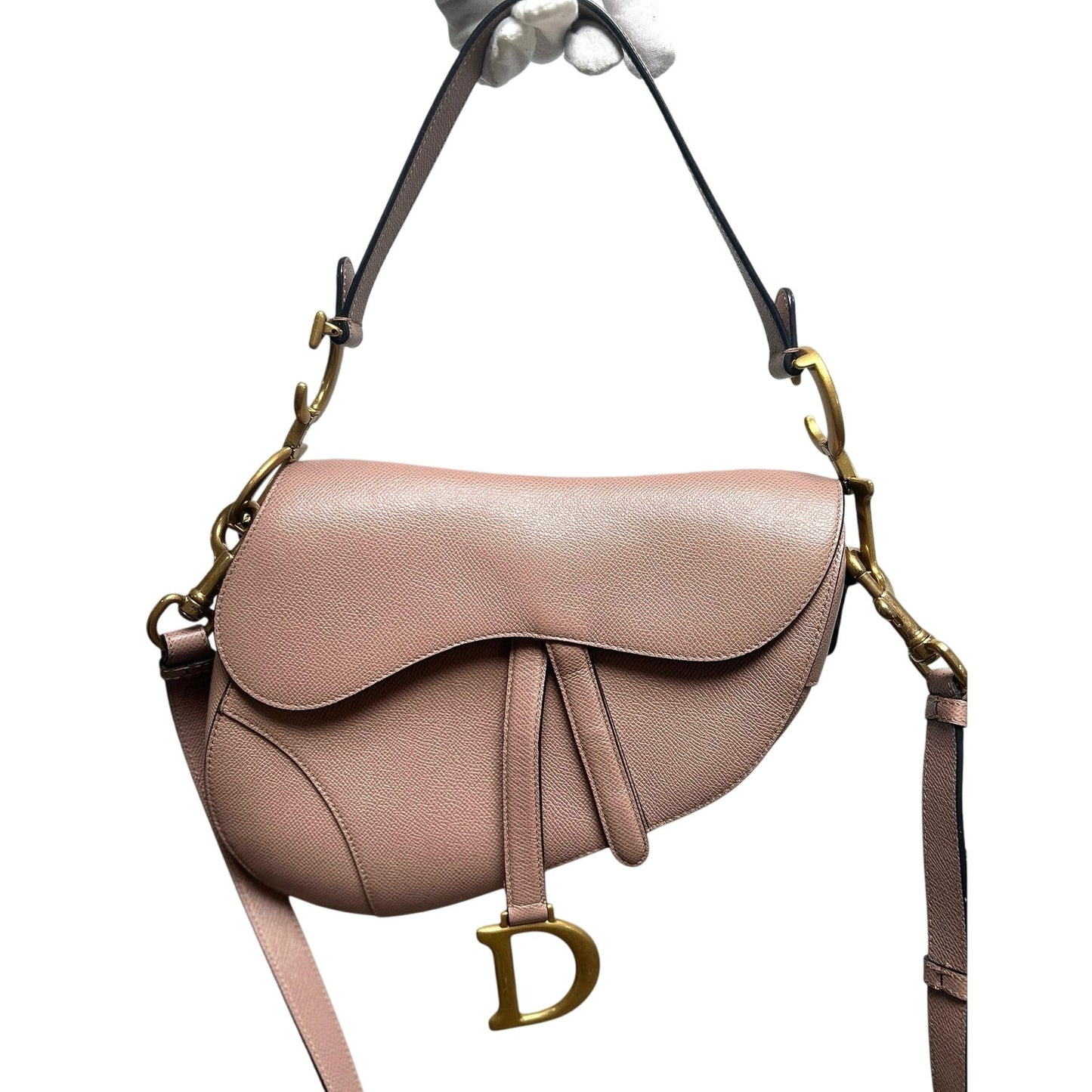 Dior Saddle Bag Warm-Taupe Grained Calf Skin