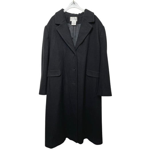 Vintage Y2K Worthington Black Wool/Cashmere Blend Long Coat 22W