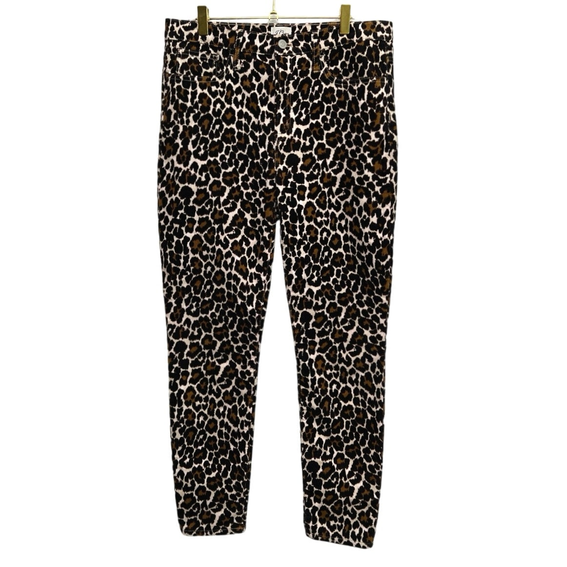 J.Crew Leopard Print Corduroy Toothpick Pants/29