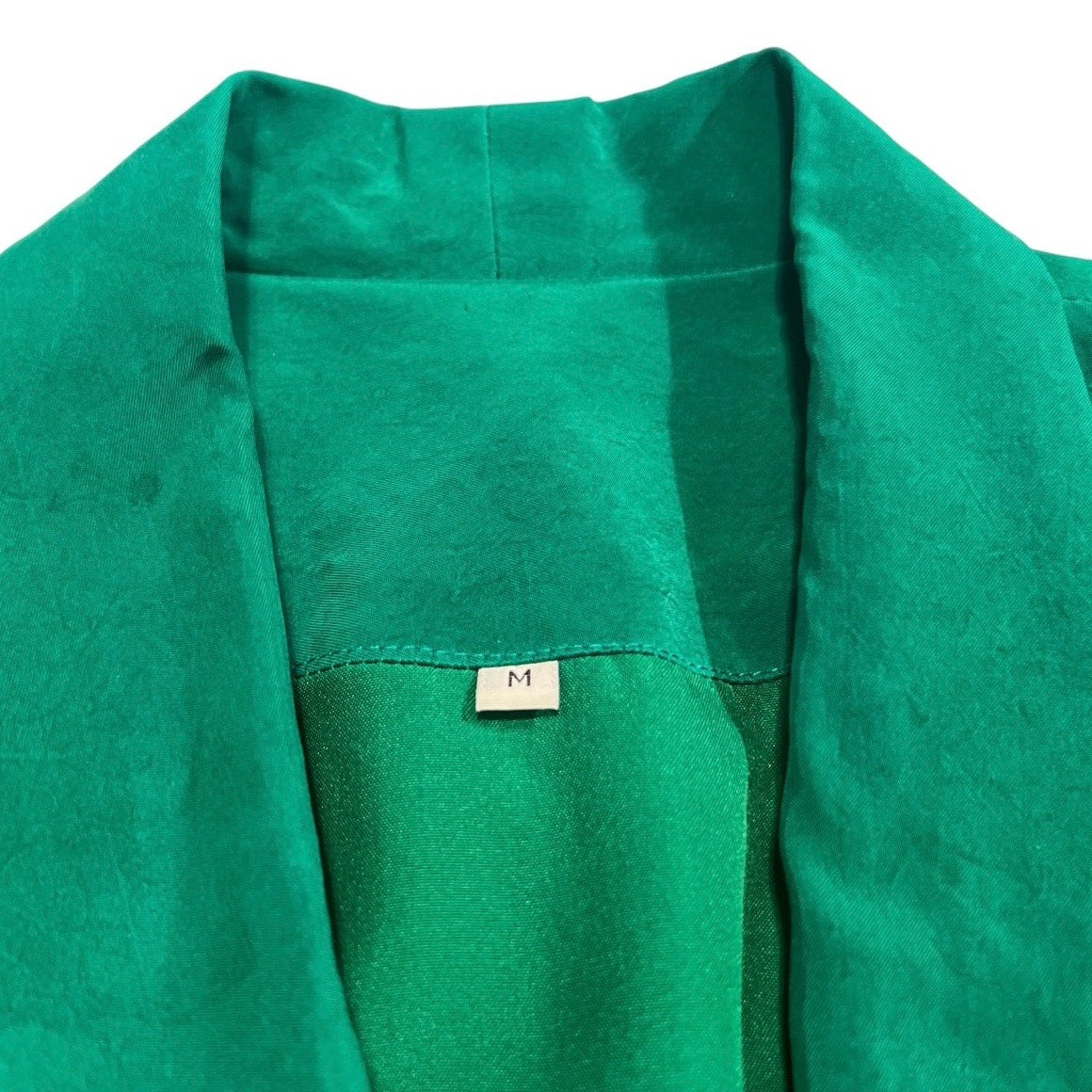 Vintage 80s Emerald Cinch-Waist Blazer Unbranded-M