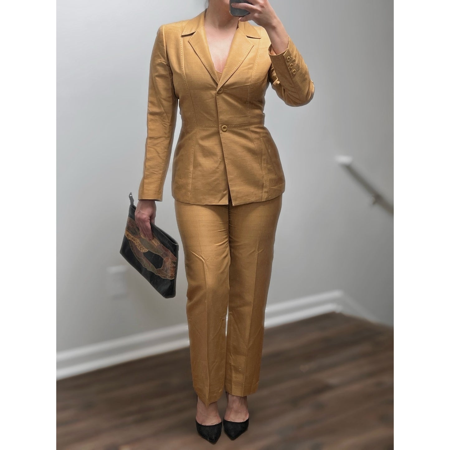 Oscar by Oscar de la Renta 3-Piece Suit/8/10/Large