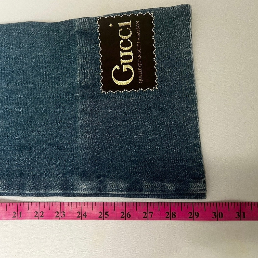 GUCCI Quelle Qu'en Soit La Saison Patch Flair Jeans Women 34