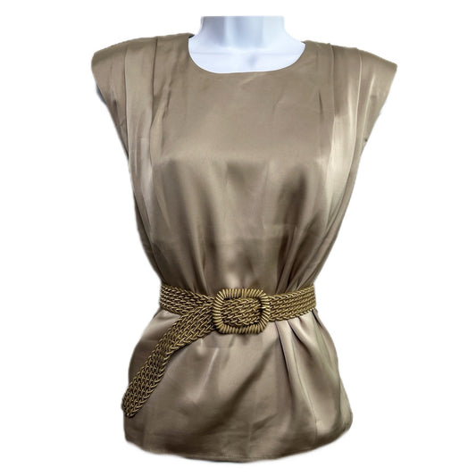 Commense Leisure Satin Blouse Khaki/XS